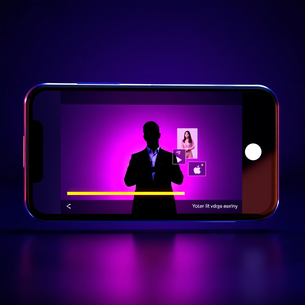 AI video portfolio preview on mobile